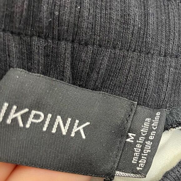 MINKPINK Imperial Jungle Jogger Pants Lion Head Black Orange Leopard Print - Picture 8 of 13